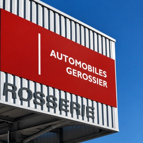Enseigne du garage gerossier